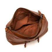 Gianni Conti Lula Vintage Studded Cognac Shoulder Bag