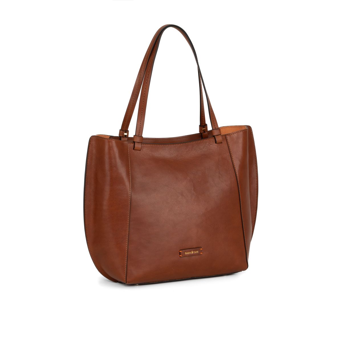 Gianni Conti Madison Vegetable-Tanned Leather Tote Bag