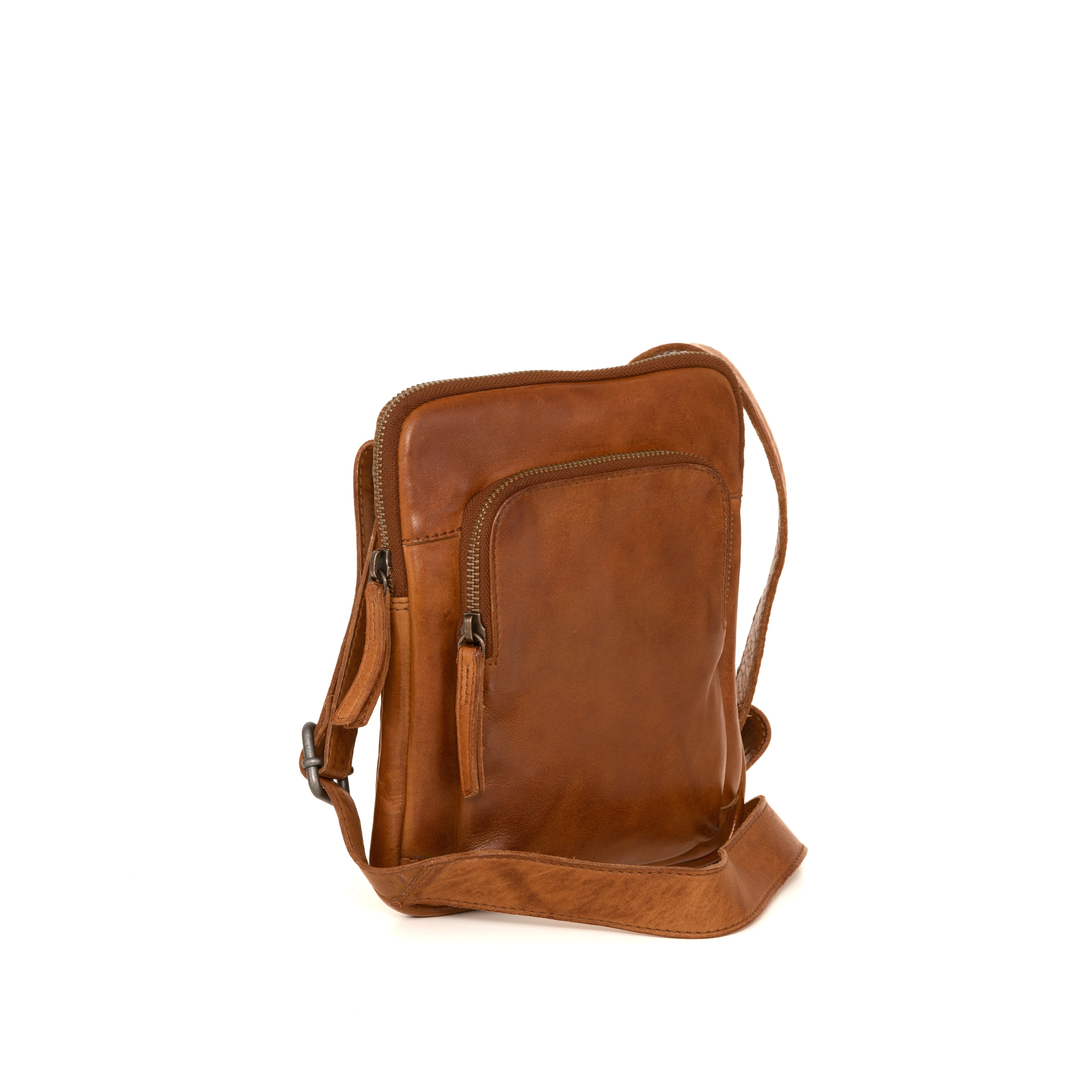 Gianni Conti Vintage Brown Leather Crossbody