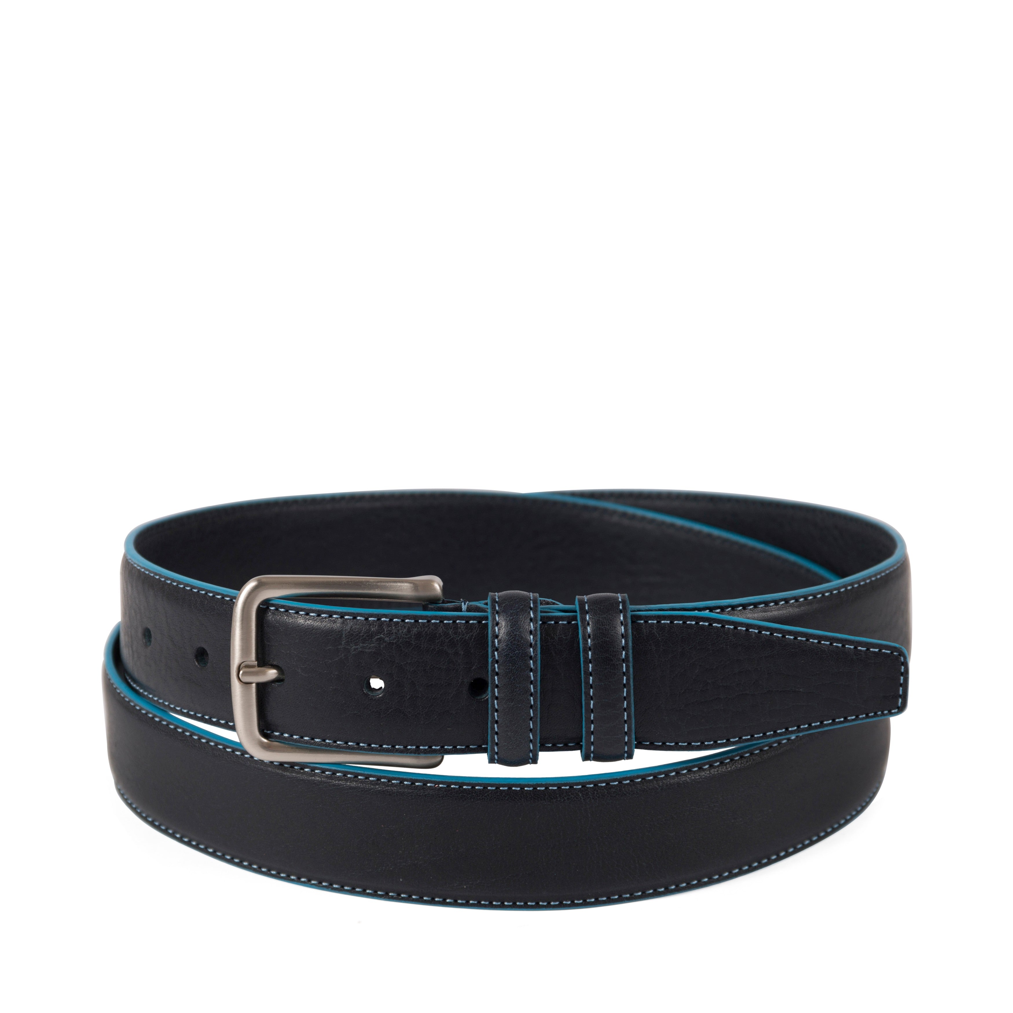 Gianni Conti Mae Blue Leather Belt