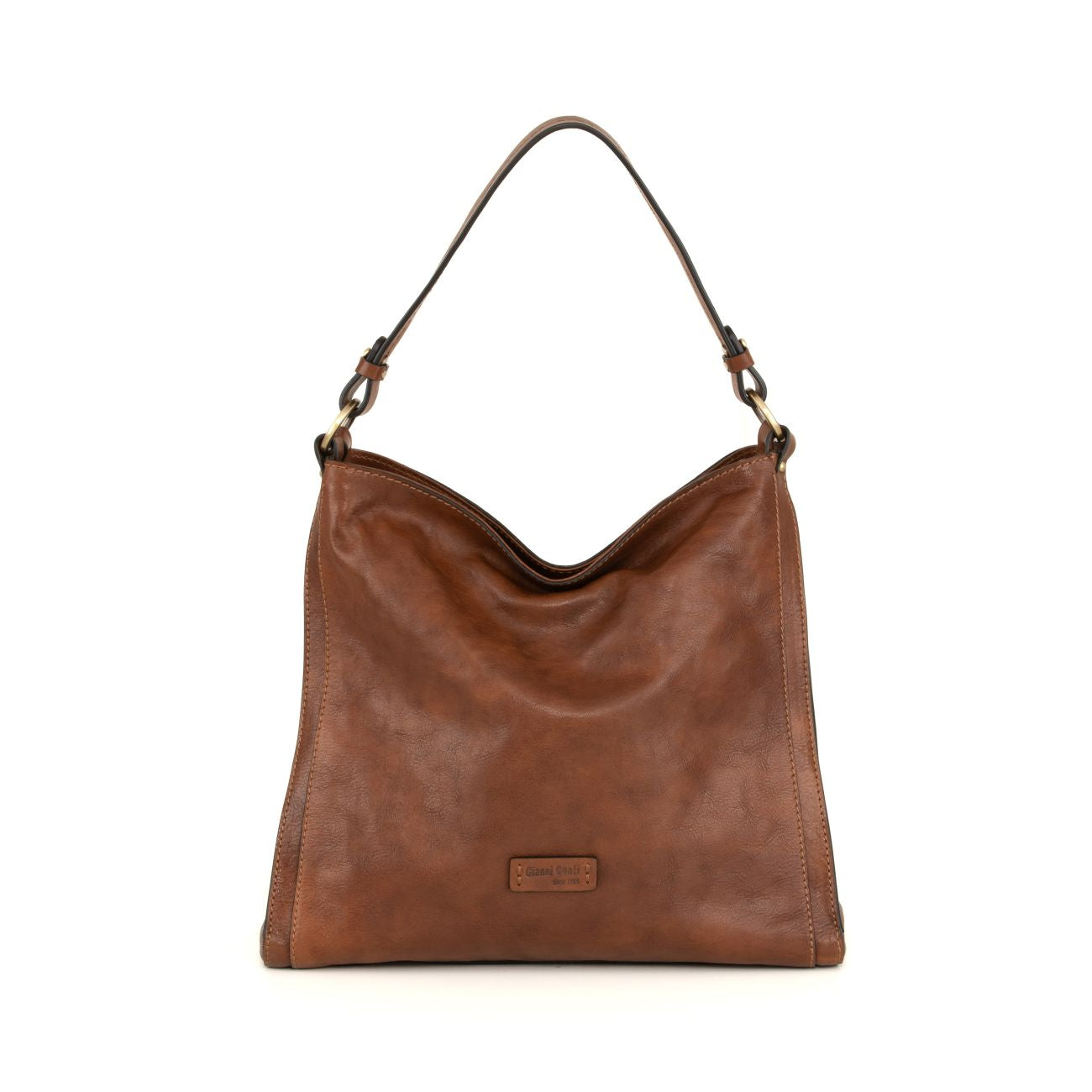 FLAMINIA Vegetable-Tanned Leather Shoulder Bag by Gianni Conti