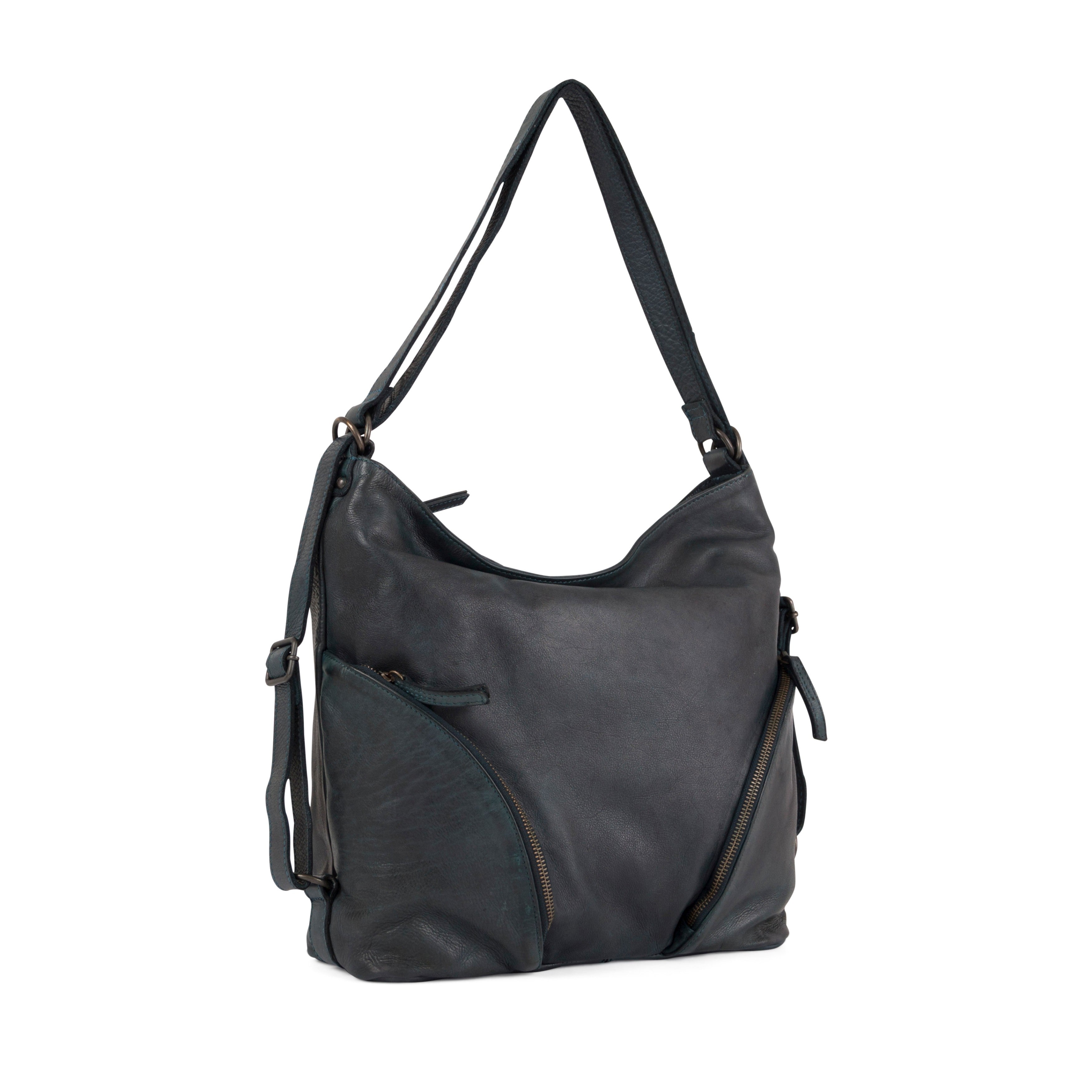 Gianni Conti Violet Leather Shoulder Bag