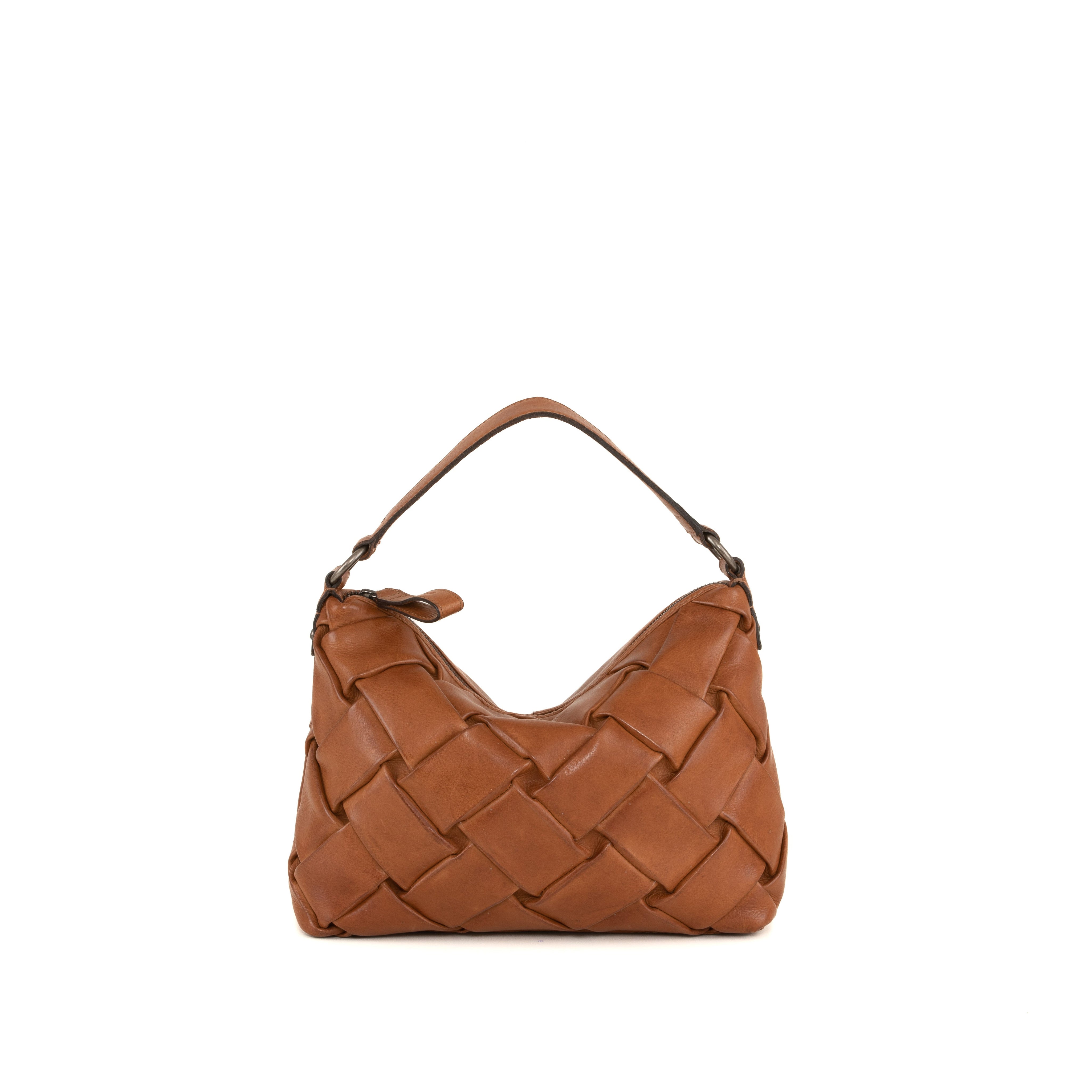 SAMUYA Classic Brown Leather Shoulder Bag