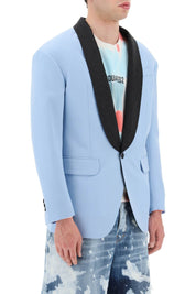 Dsquared2 Wool Barathea 80's Blazer   Light Blue