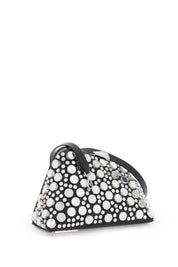 The Attico Mini Midnight Clutch With Mirrored Studs   Silver