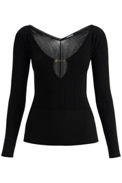 Jacquemus Long Sleeved Top 'Le Haut   Black