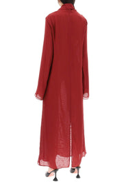 Interior Maxi Chiffon Desma Dress   Red