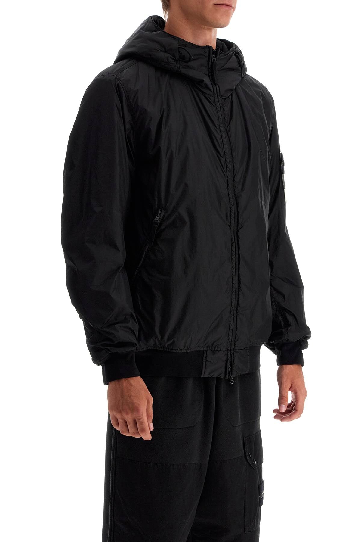 Stone Island Padded Jacket With Prima   Black