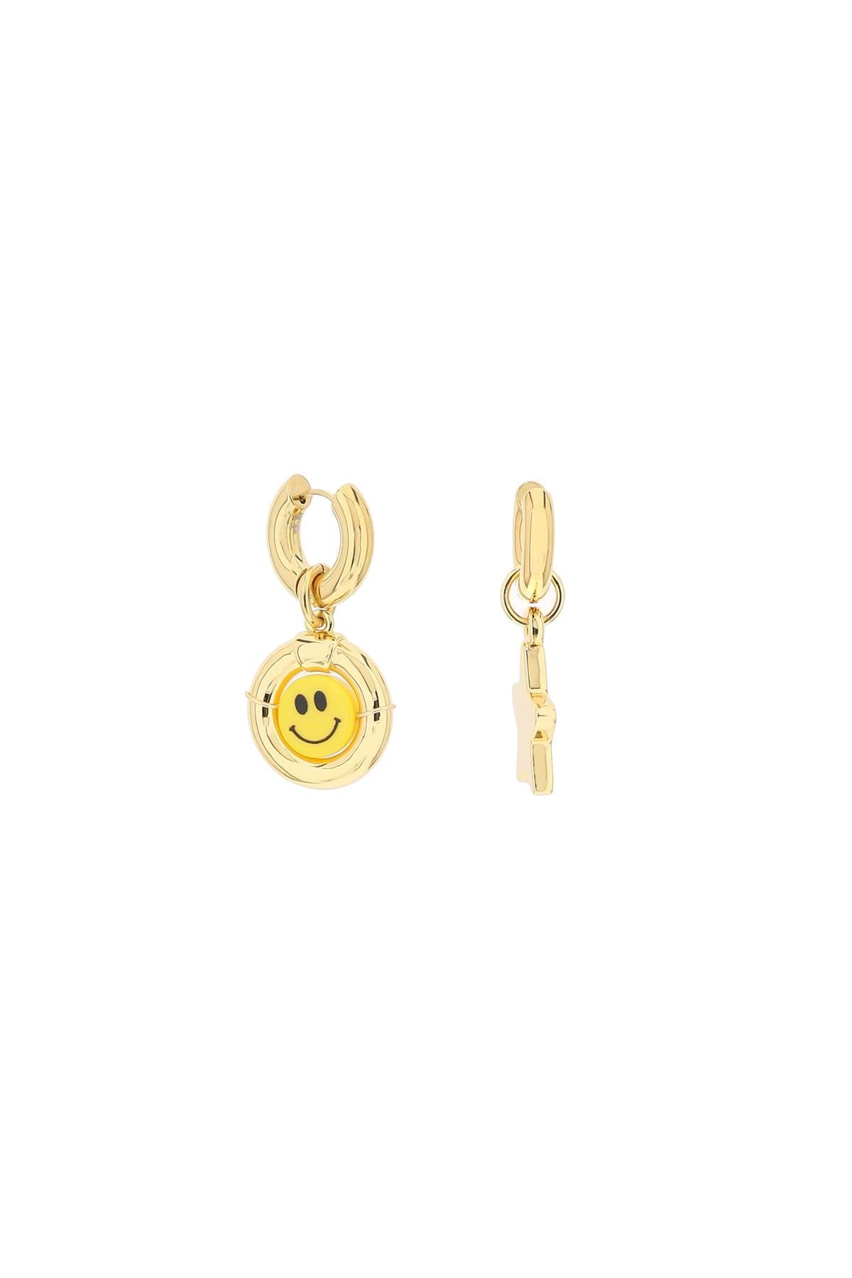 Timeless Pearly Earrings With Charms   Gold