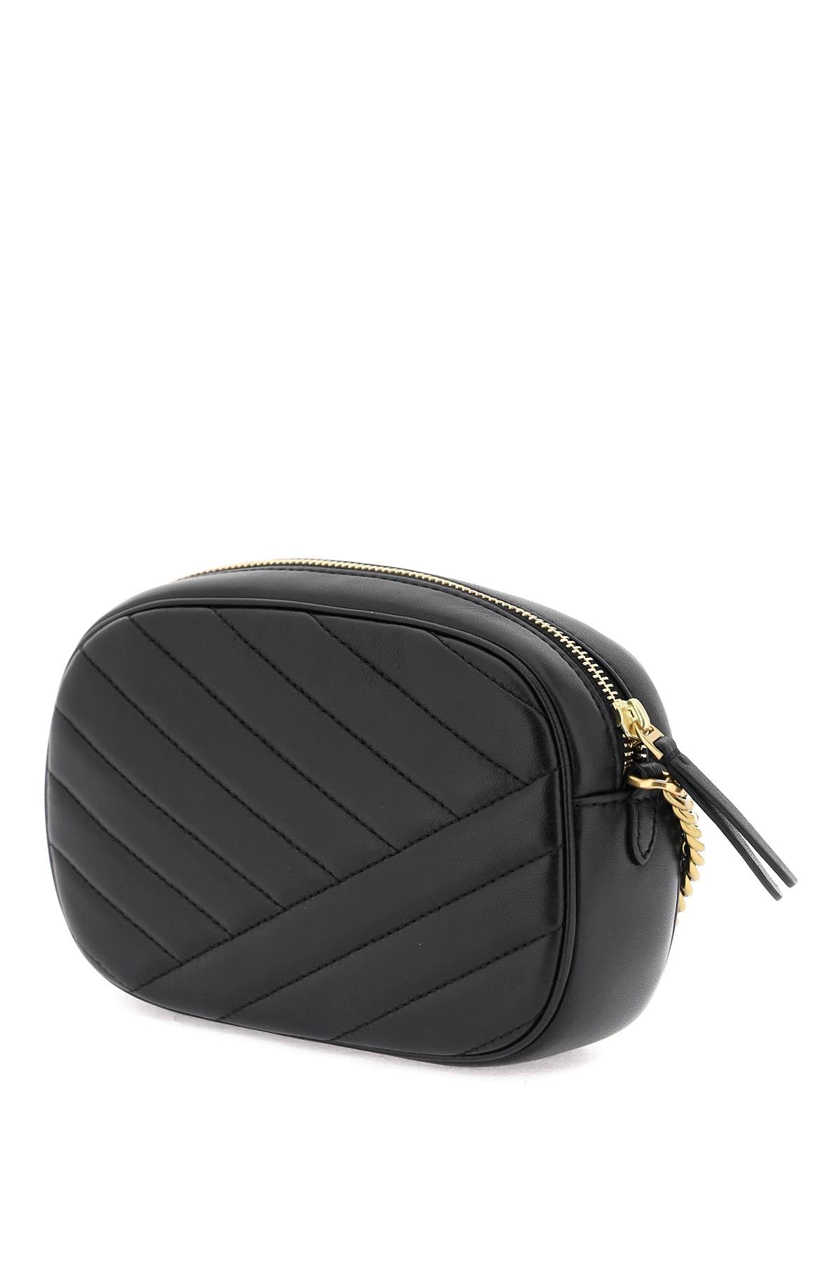 Tory Burch Chevron Small Kira Camera Bag   Black