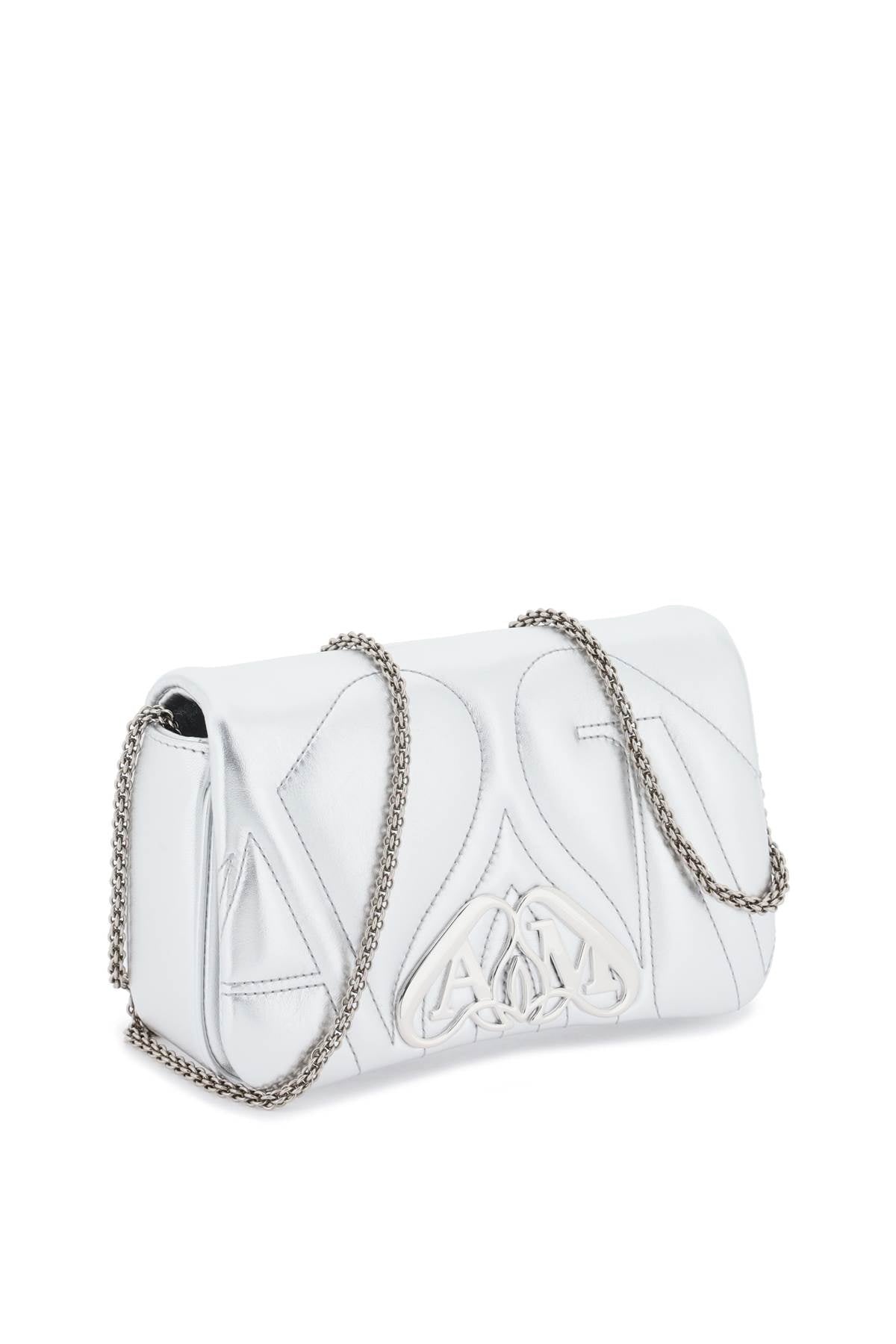 Alexander Mcqueen Seal Mini Bag   Silver