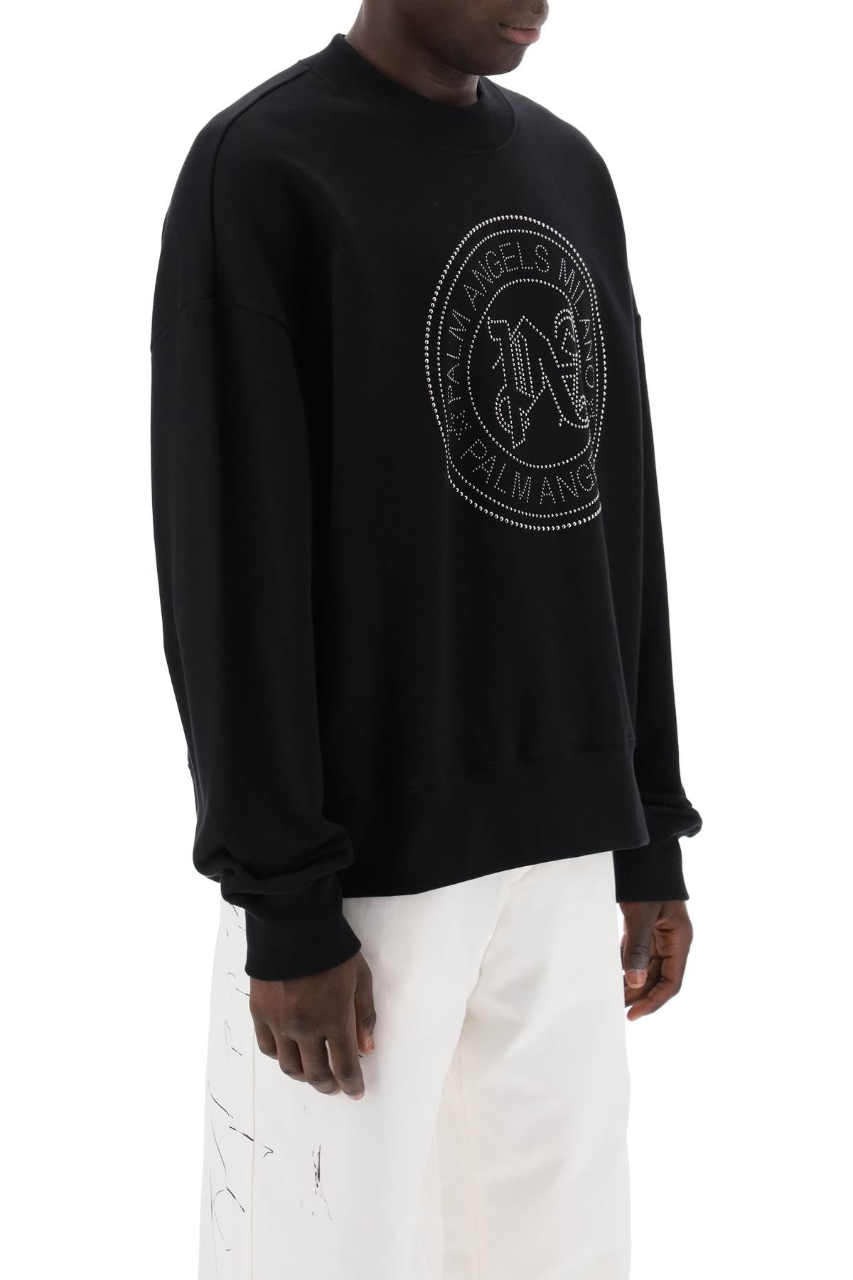 Palm Angels Milan Crewneck Sweat   Black