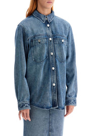 Isabel Marant Denim Talbot Button Up   Blue