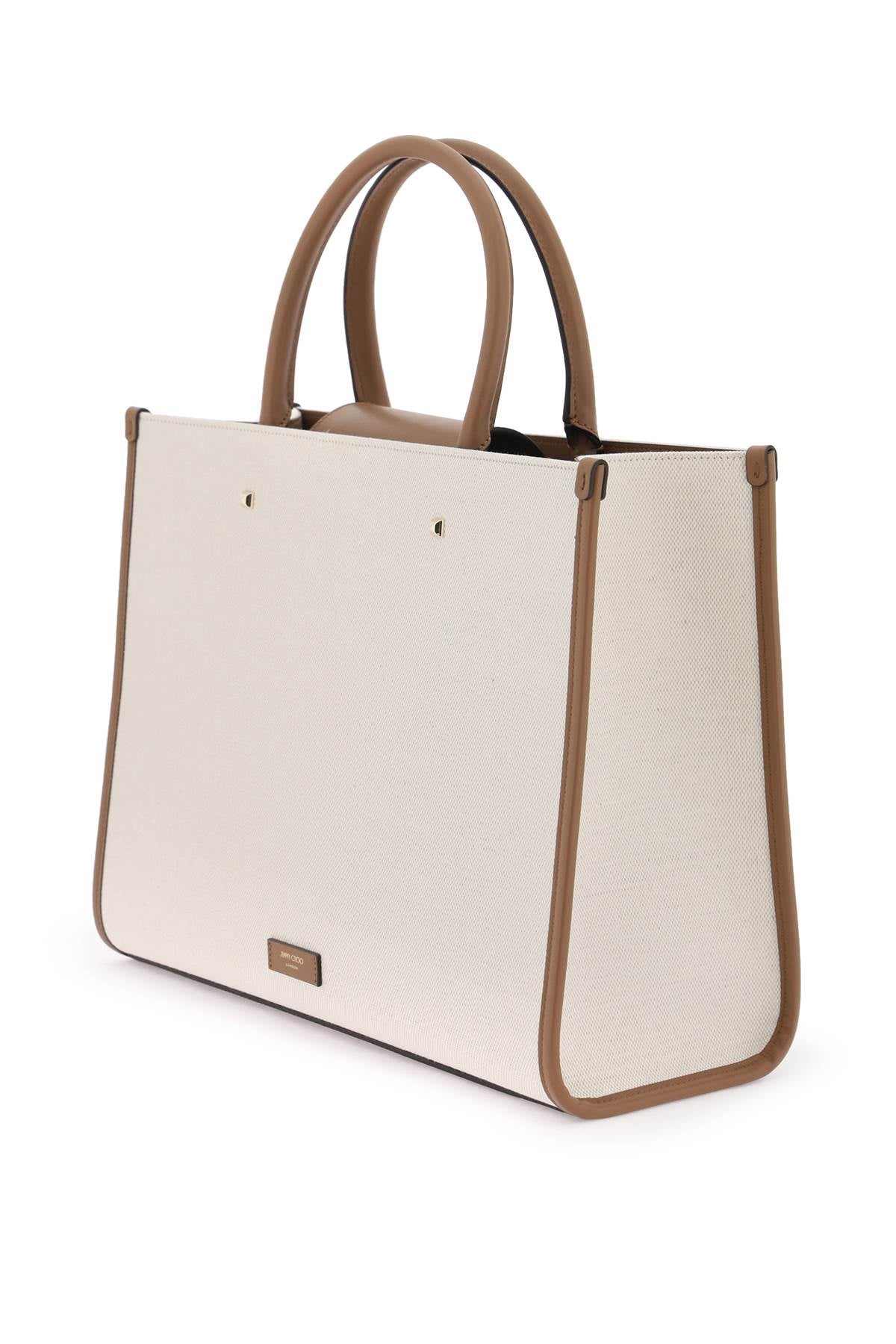 Jimmy Choo Avenue M Tote Bag   Beige