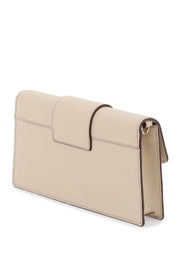 Strathberry Crescent On A Chain Crossbody Mini Bag   Beige