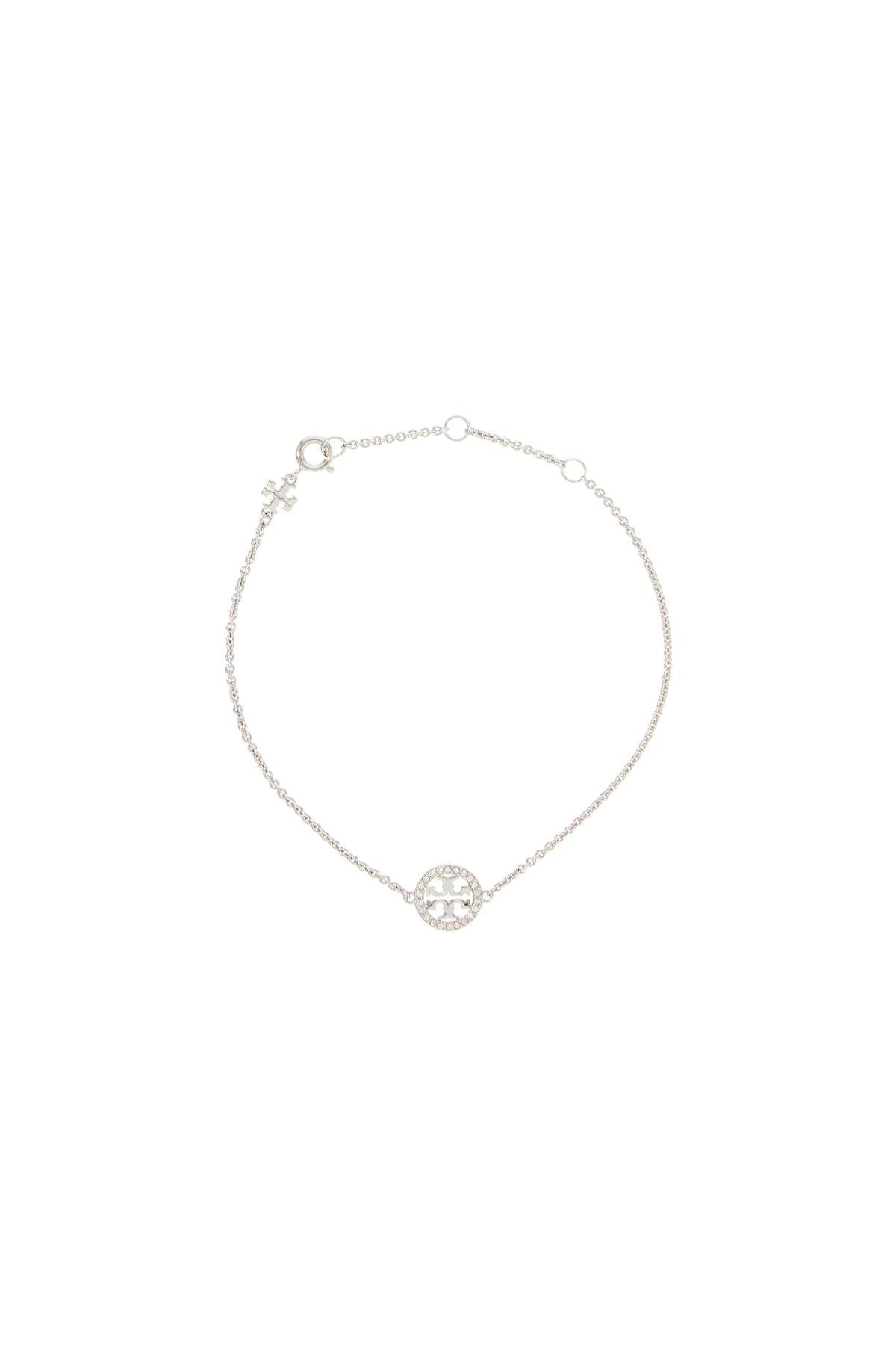 Tory Burch Miller Bracelet With Pavé Detailing   Silver