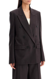 Stella Mc Cartney Double Breasted Wool Blazer   Brown