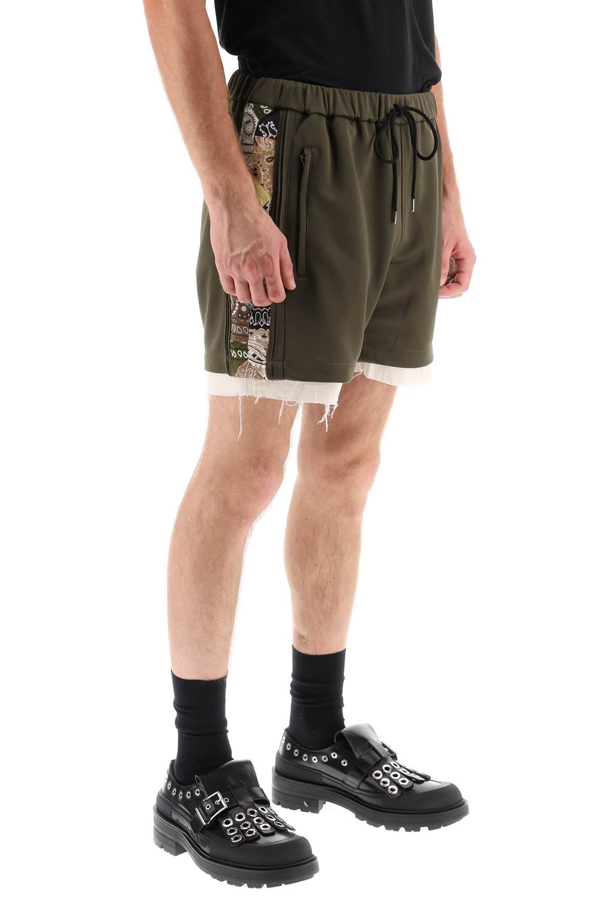 Children Of The Discordance Jersey Shorts With Bandana Bands   Khaki