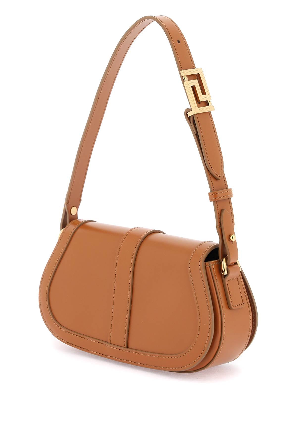 Versace 'Greca Goddess' Mini Shoulder Bag   Brown