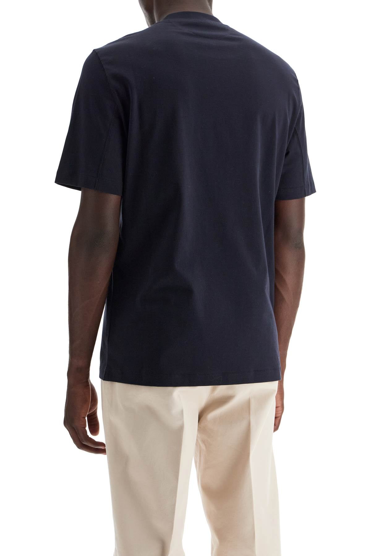 Brunello Cucinelli Crewneck T Shirt   Blue