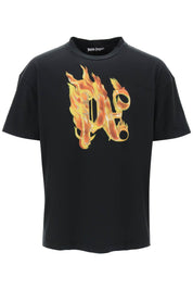 Palm Angels Replace With Double Quoteburning Monogram T   Black