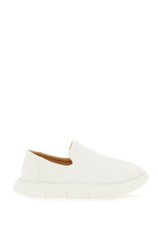 Marsell 'Intagliata' Grained Leather Slip On Shoes   White