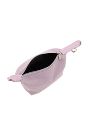 Eera Laminated Leather Mini Moonbag   Purple