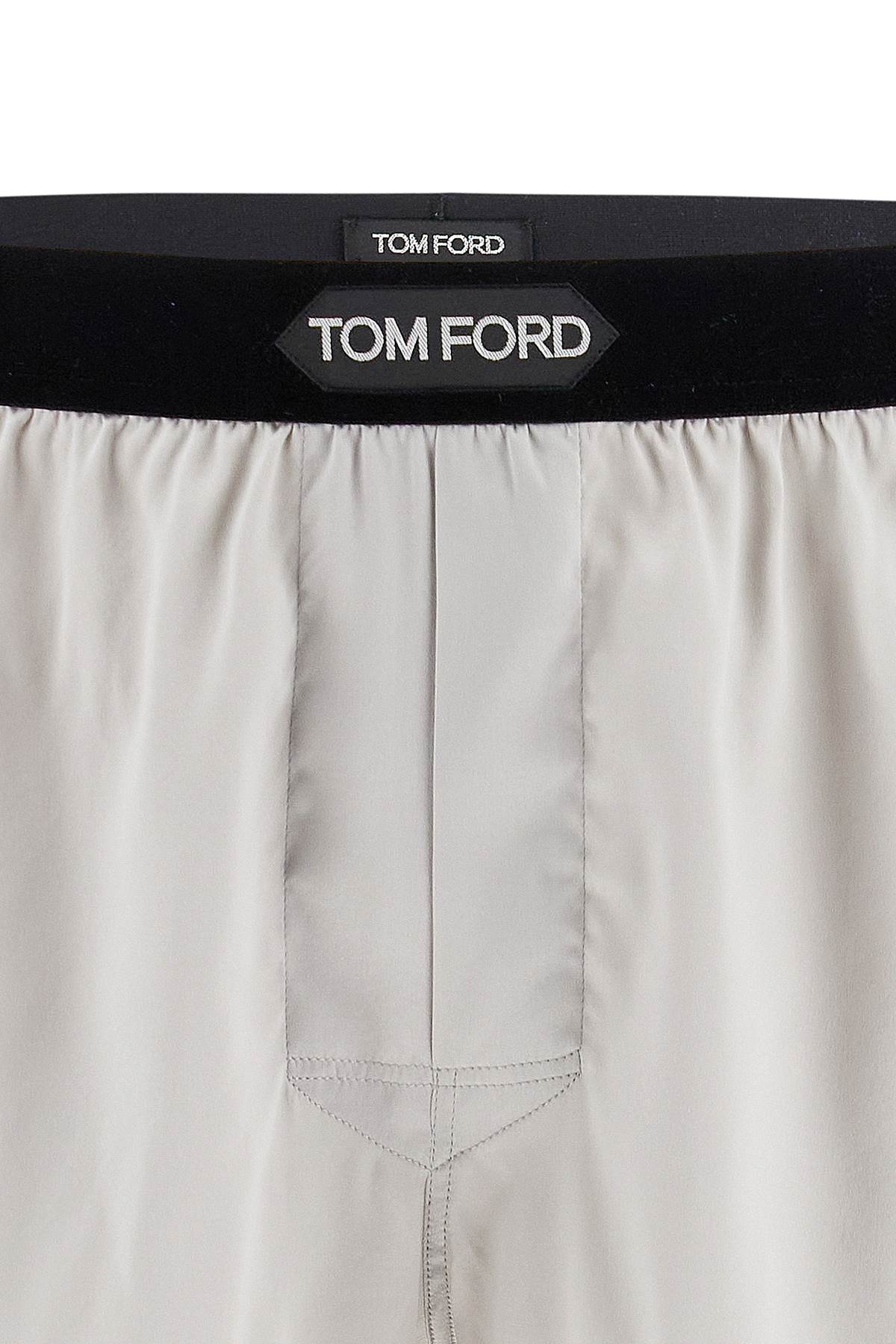 Tom Ford Silk Boxer Shorts   Grey