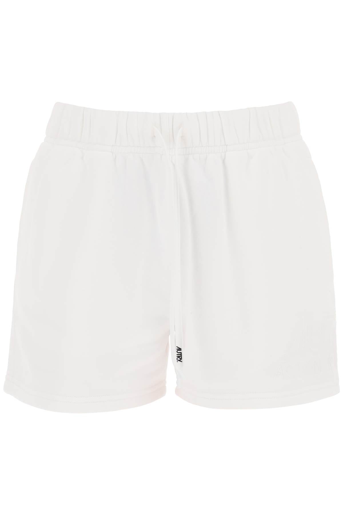 Autry Sweatshorts With Logo Embroidery   White