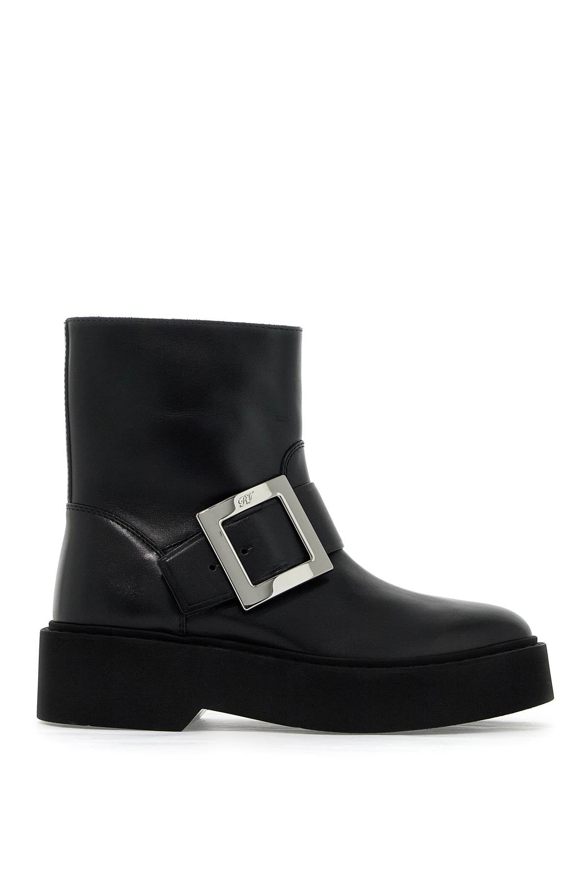 Roger Vivier "viv' Platform Rangers Ankle   Black