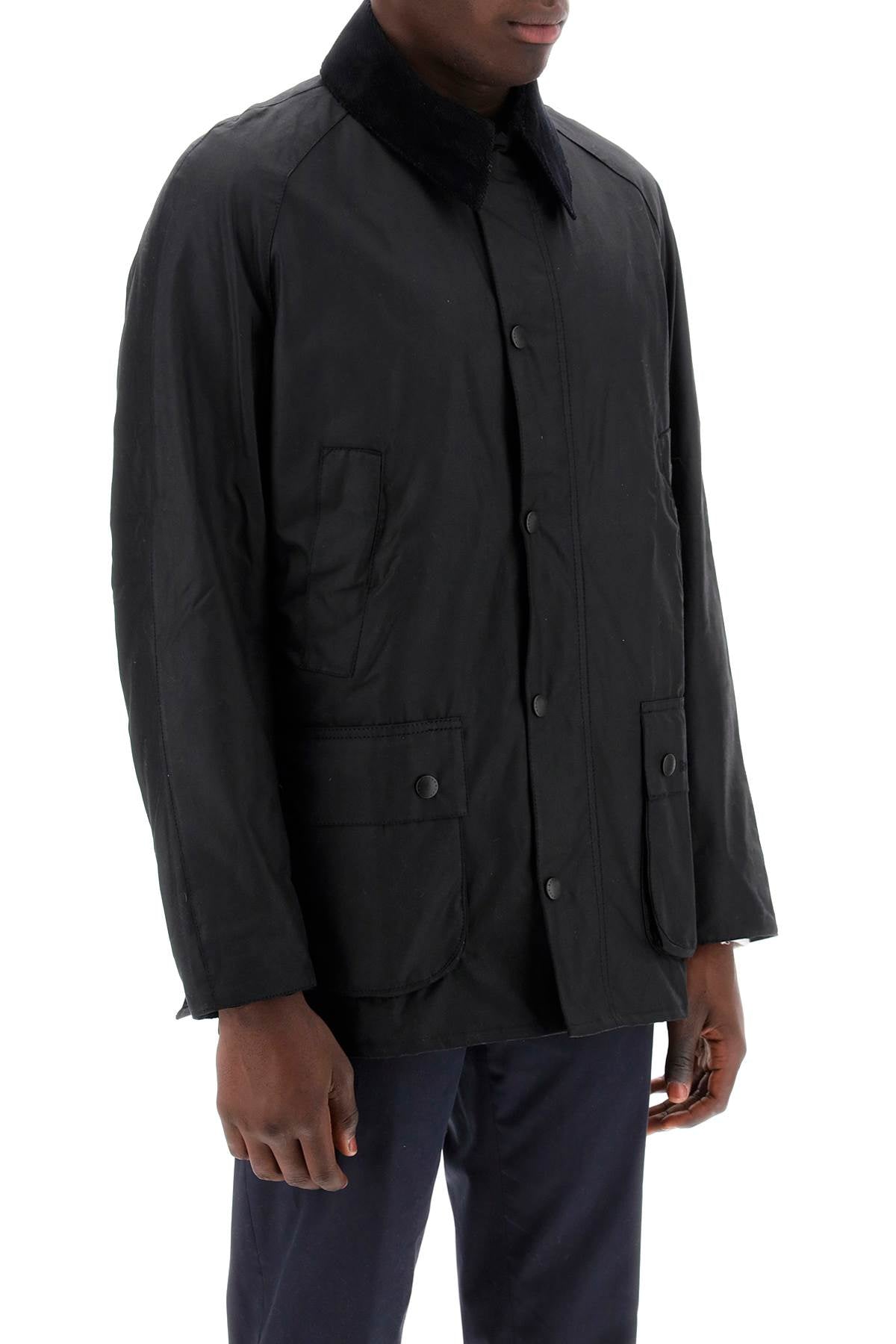 Barbour Ashby Waxed Jacket   Black