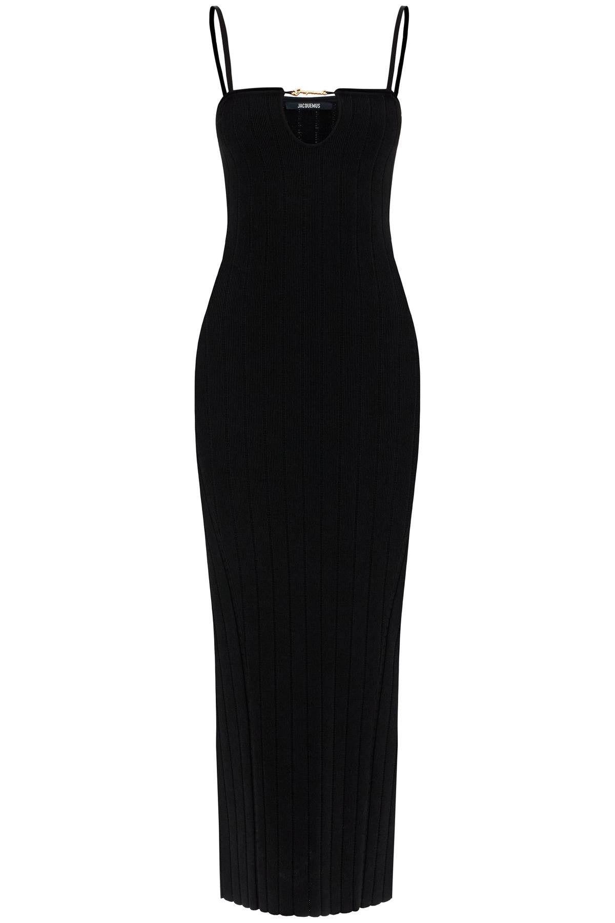 Jacquemus Midi Dress 'The Sierra Bretelles   Black