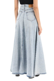 Haikure Serenity Maxi Circular Skirt   Light Blue