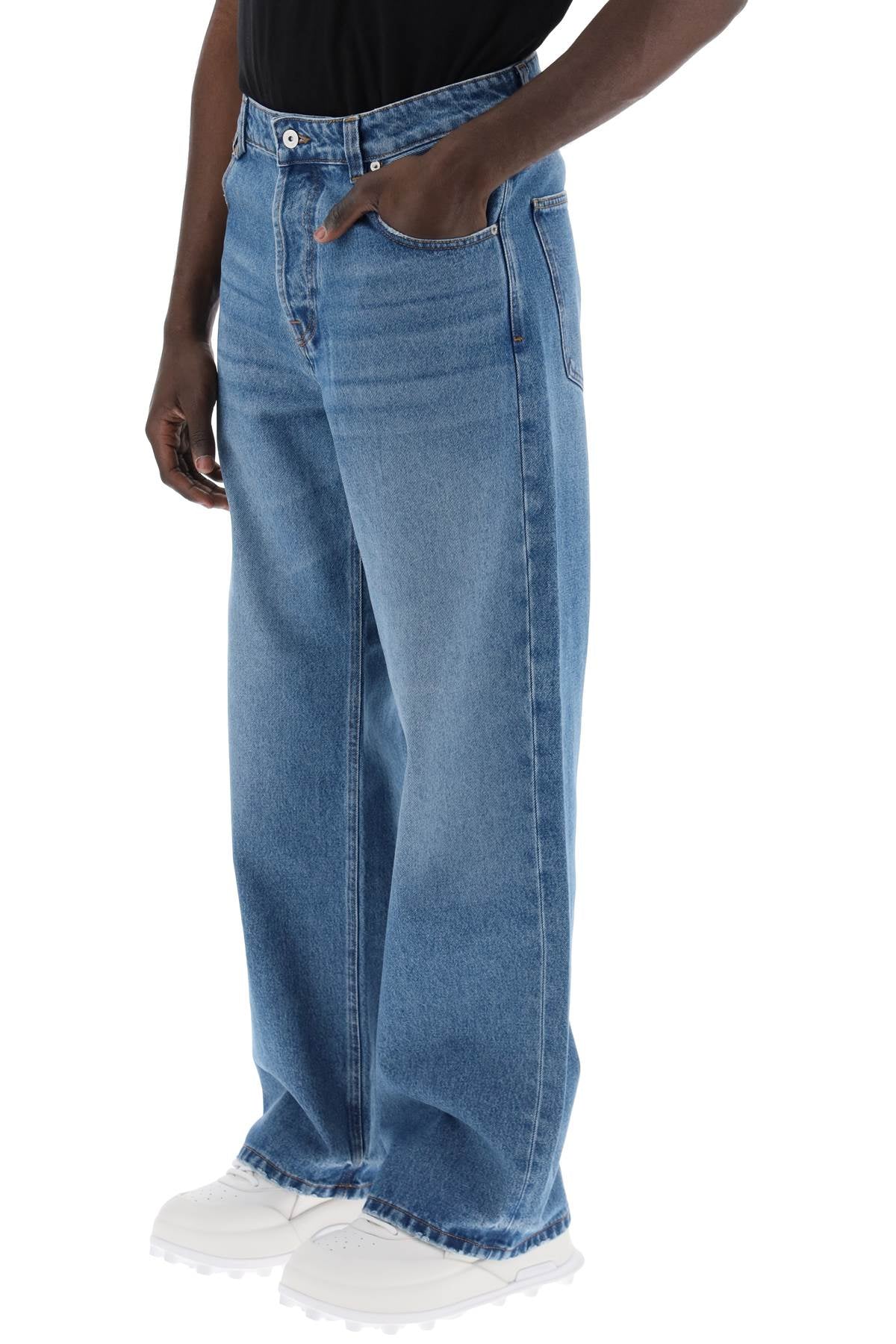 Jacquemus Large Denim Jeans From Nimes   Blue