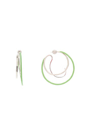 Panconesi 'Double Kilter' Earrings   Green