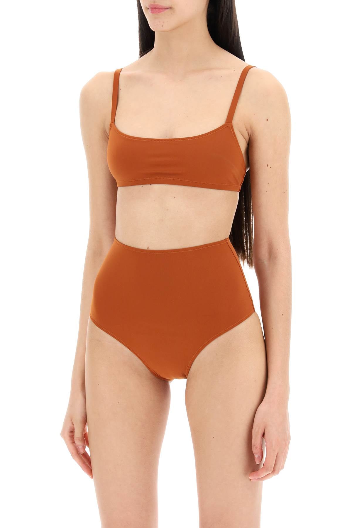 Lido Eleven High Waist Bikini Set   Brown