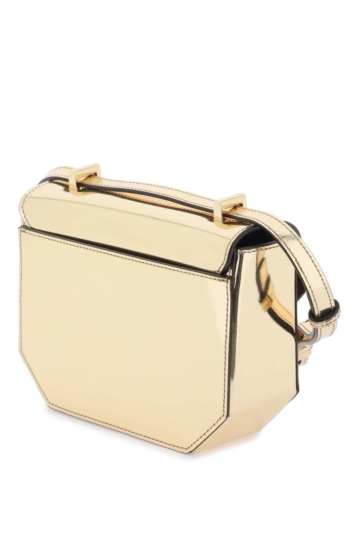 Bally Emblem Folio Crossbody Bag   Gold