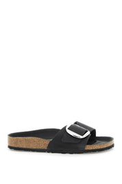 Birkenstock Madrid Big Buckle Slides   Black