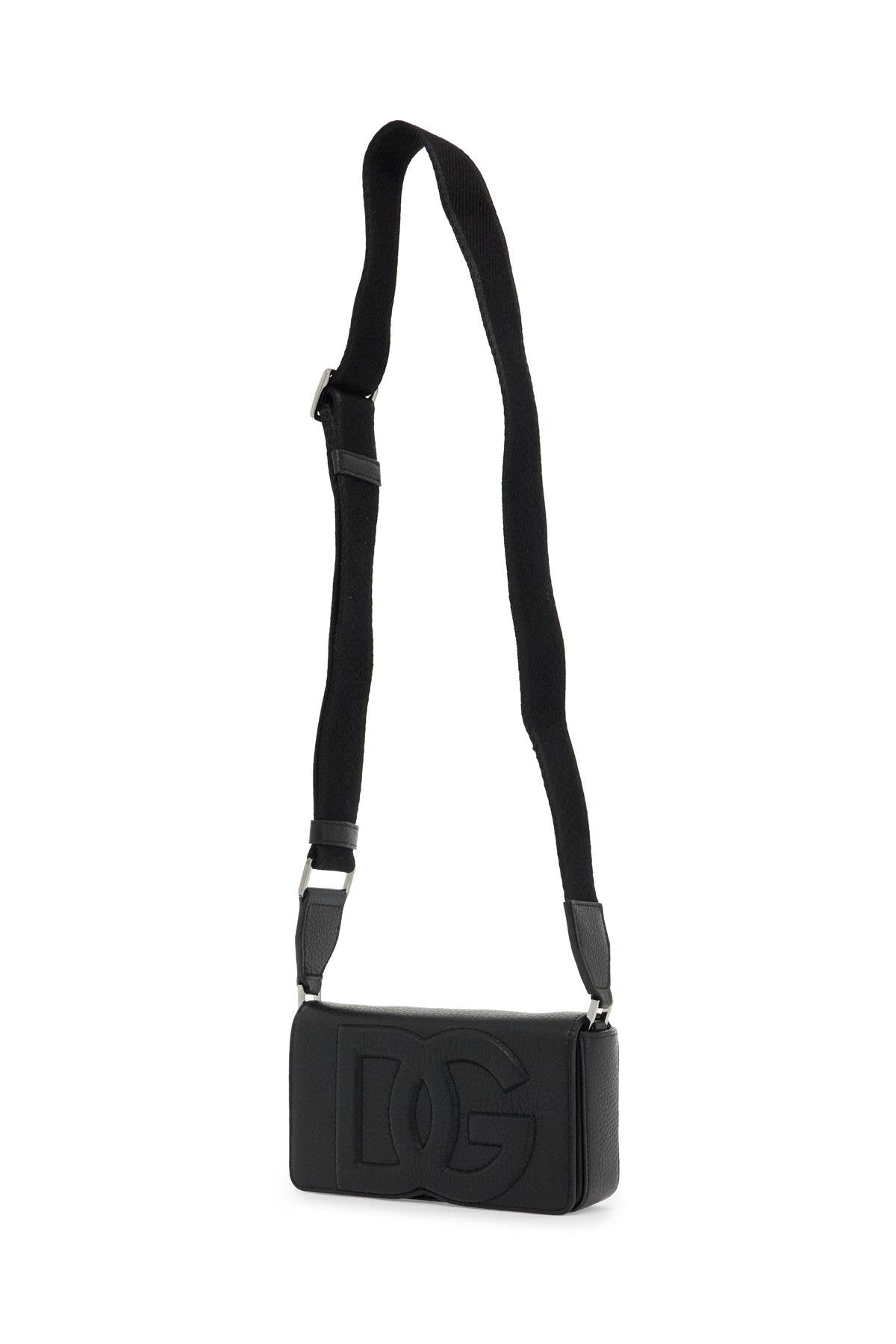 Dolce & Gabbana Mini Leather Crossbody Bag With Shoulder Strap.   Metallic