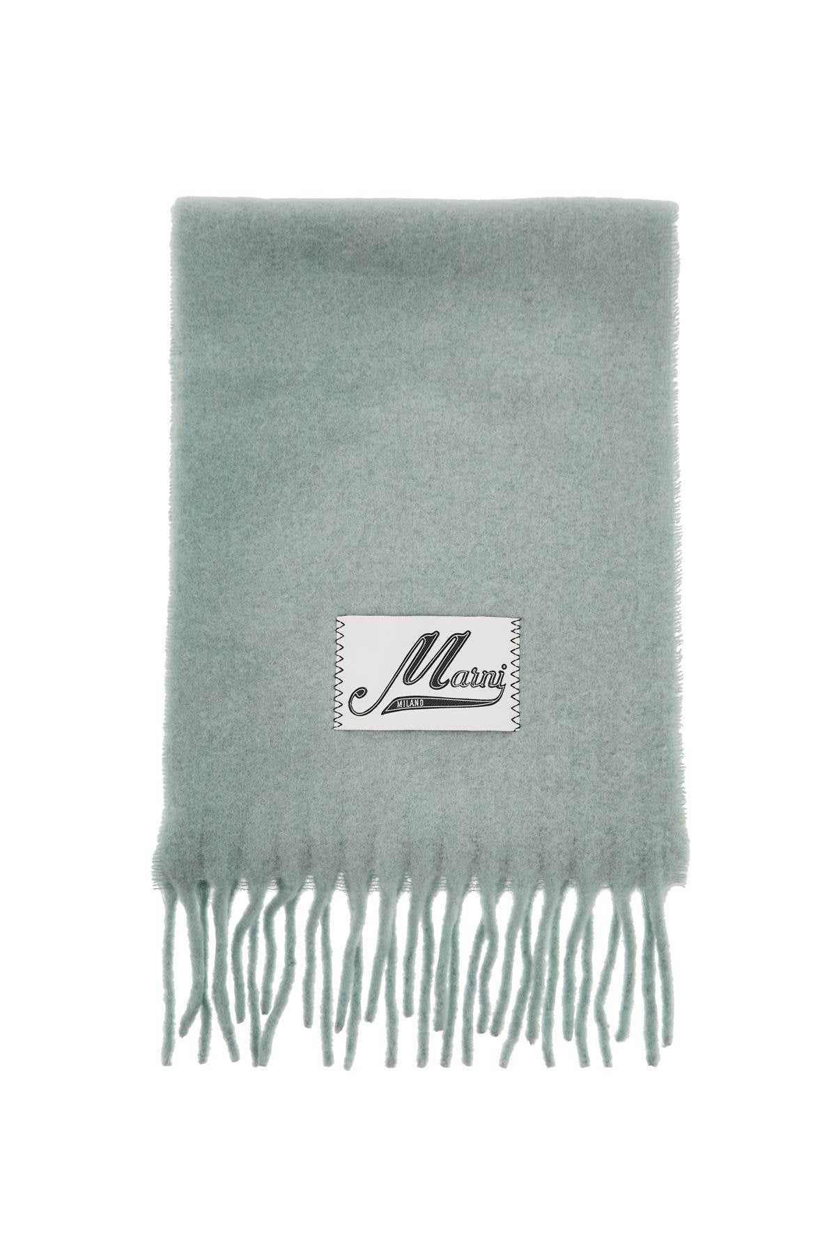 Marni Alpaca Wool Scarf   Green