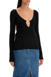 Jacquemus Long Sleeved Top 'Le Haut   Black