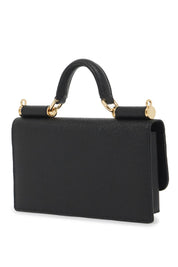 Dolce & Gabbana Mini Dauphine Leather Hand   Black