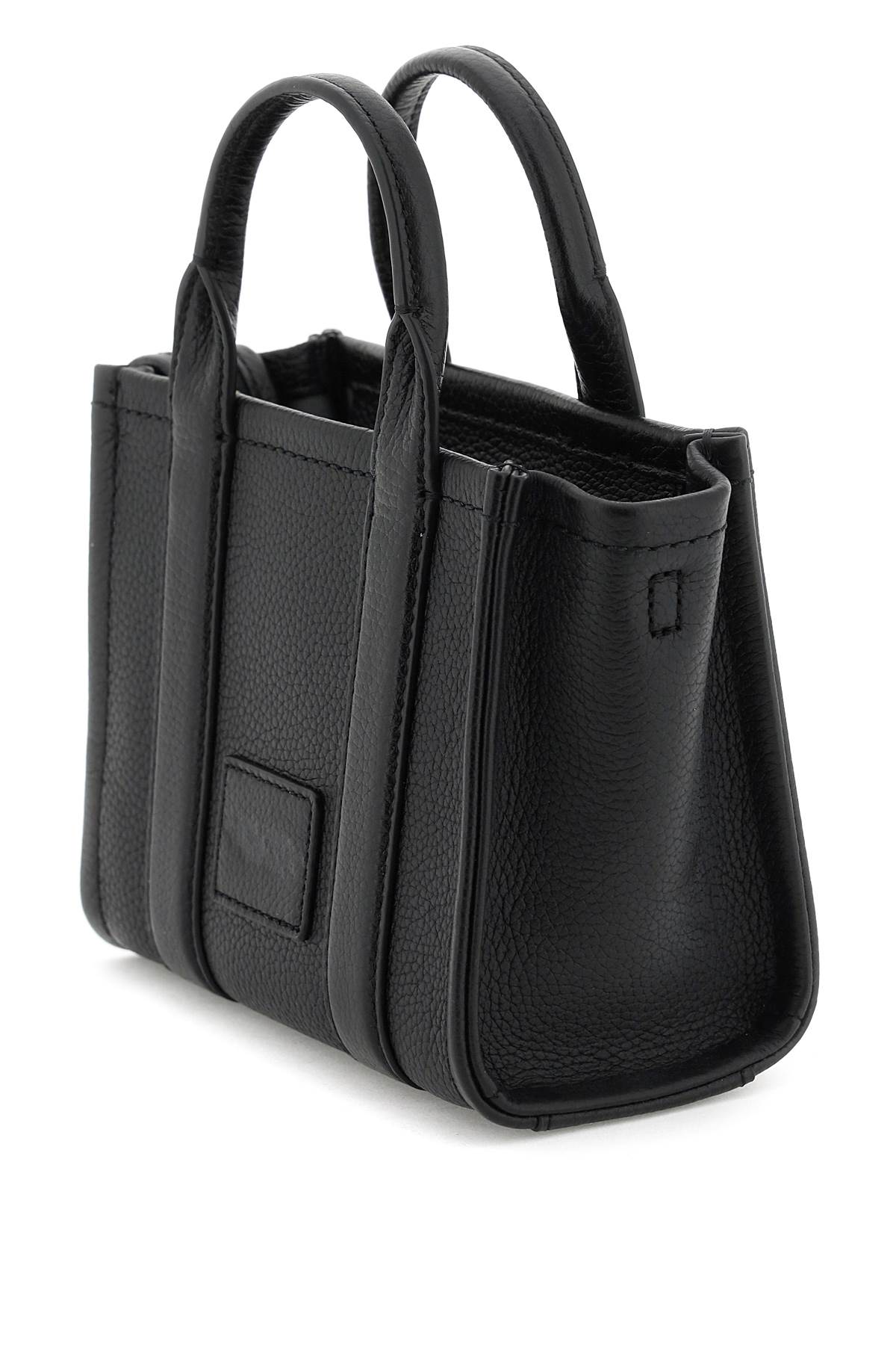 Marc Jacobs The Leather Mini Tote Bag   Black