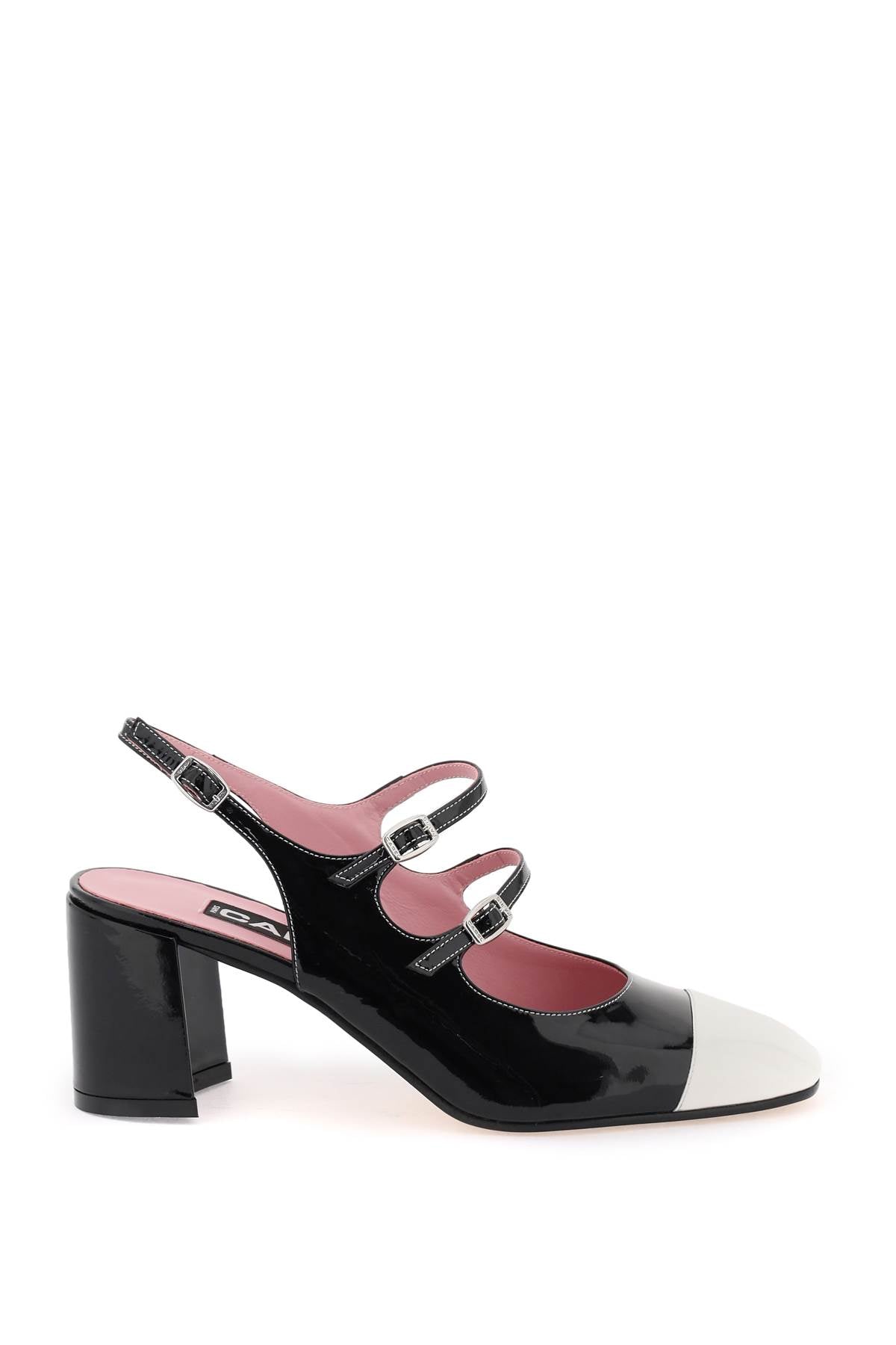 Carel Patent Leather Slingback Mary Jane   Black