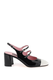 Carel Patent Leather Slingback Mary Jane   Black