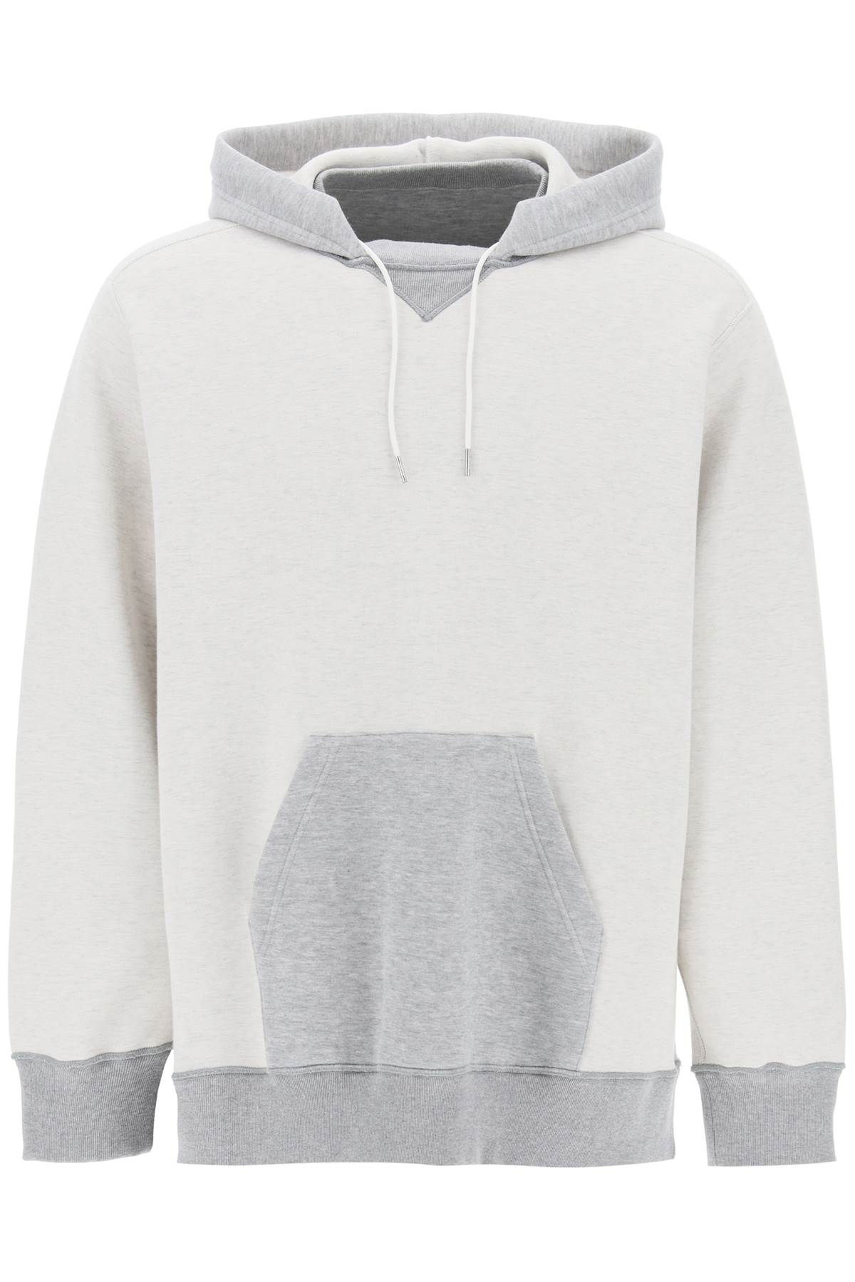 Sacai Hooded Sweatshirt With Reverse   Grey