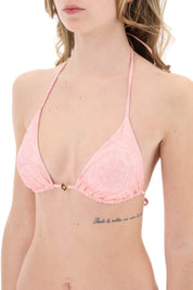 Versace Baroque Bikini Top   Pink