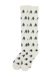 The Attico Logo Short Sports Socks   Beige