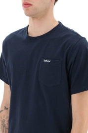 Barbour Classic Chest Pocket T Shirt   Blue