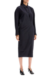 Lemaire Asymmetric Shirt Dress   Blue